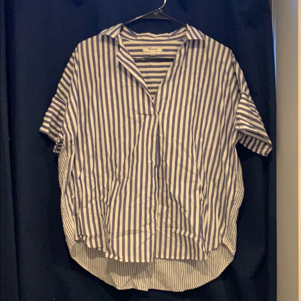 Madewell striped collared shirt - size S